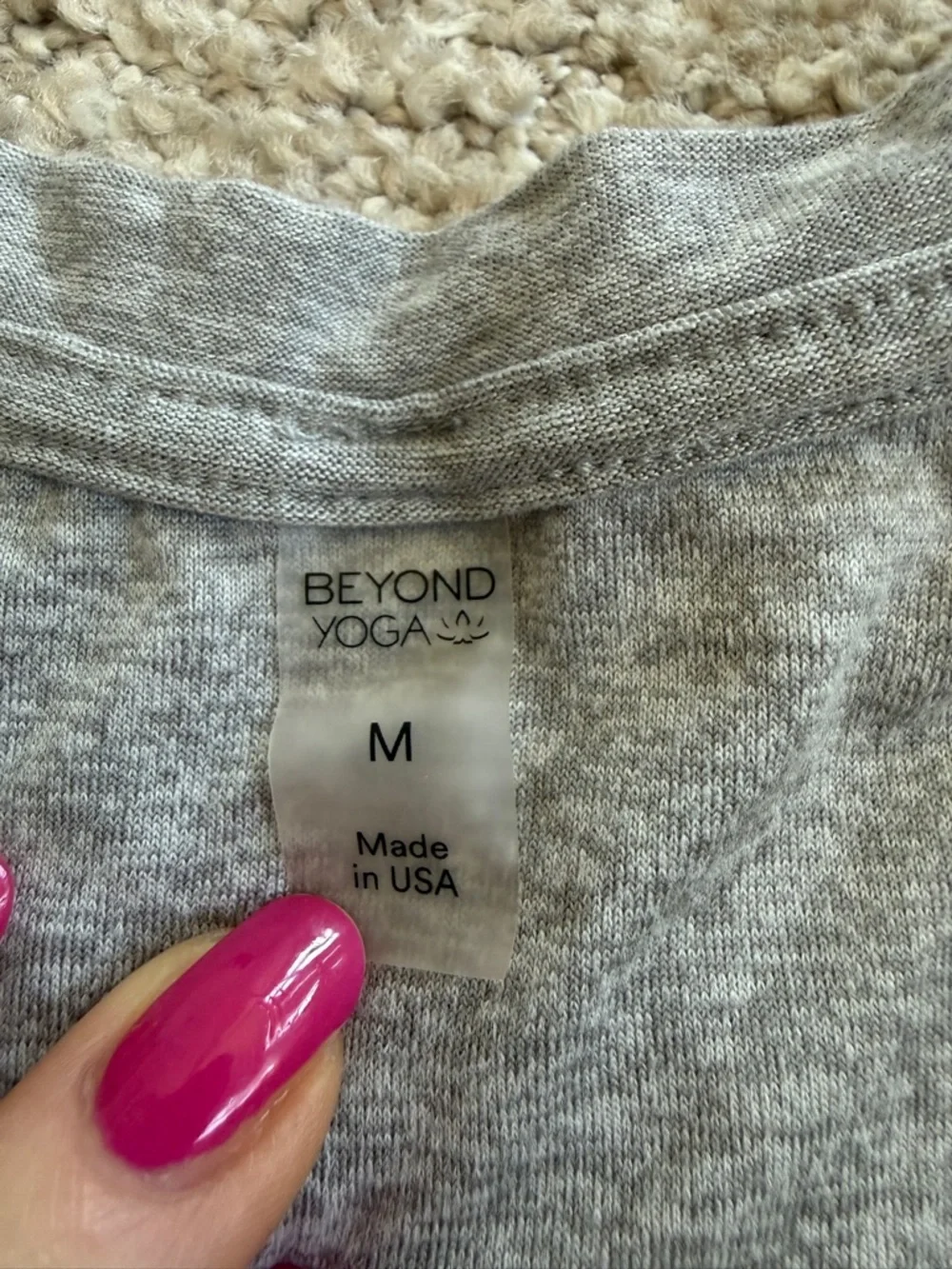 Beyond Yoga Tank Shirt Gray size M - Picture 2 of 4